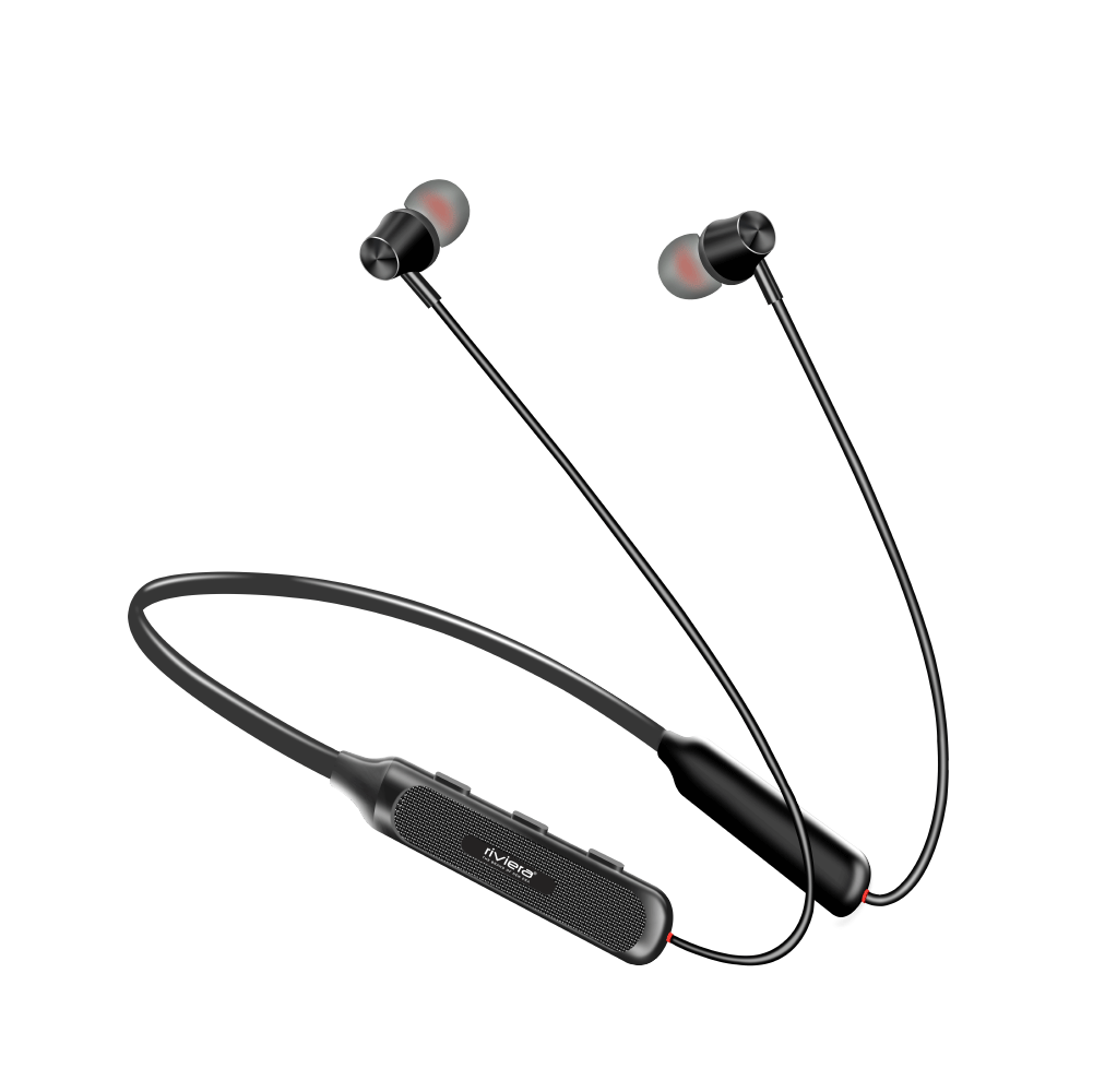 ZAZZ Neckband Standby Time 600 Hrs Wireless Headphones, Bluetooth V5.4 Headphones 40 Hrs Playtime Stereo Bass in-Ear Headsets with Mic, Magnetic Earbuds for Sport, Business | Black