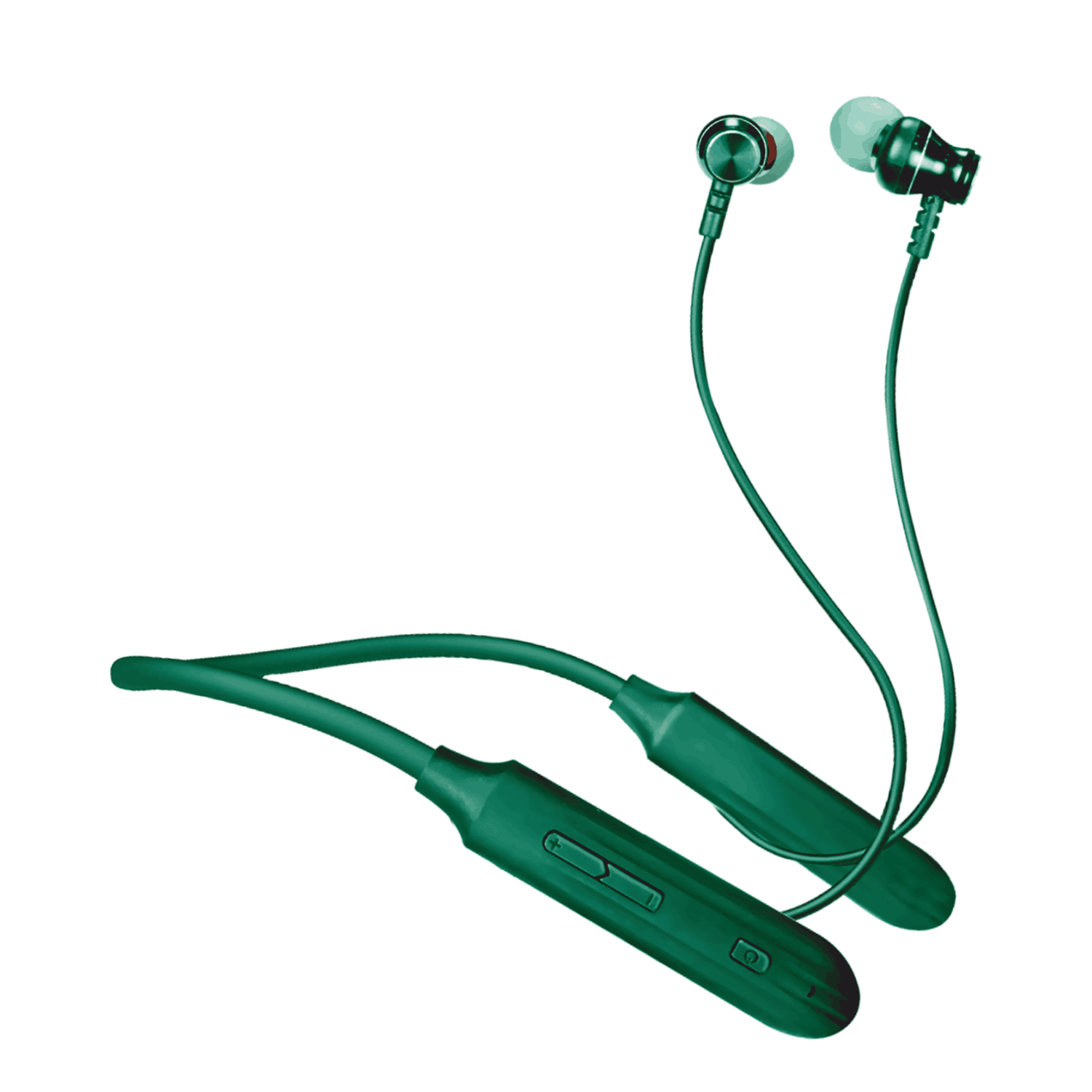 Zook Bluetooth Neckband Earphones with 45 Hours play time, 400 Hours Standby, Deep Bass, Lightweight Design, Magnetic Earbuds, Type-C Fast Charging, and Voice Assistant Support (Green)