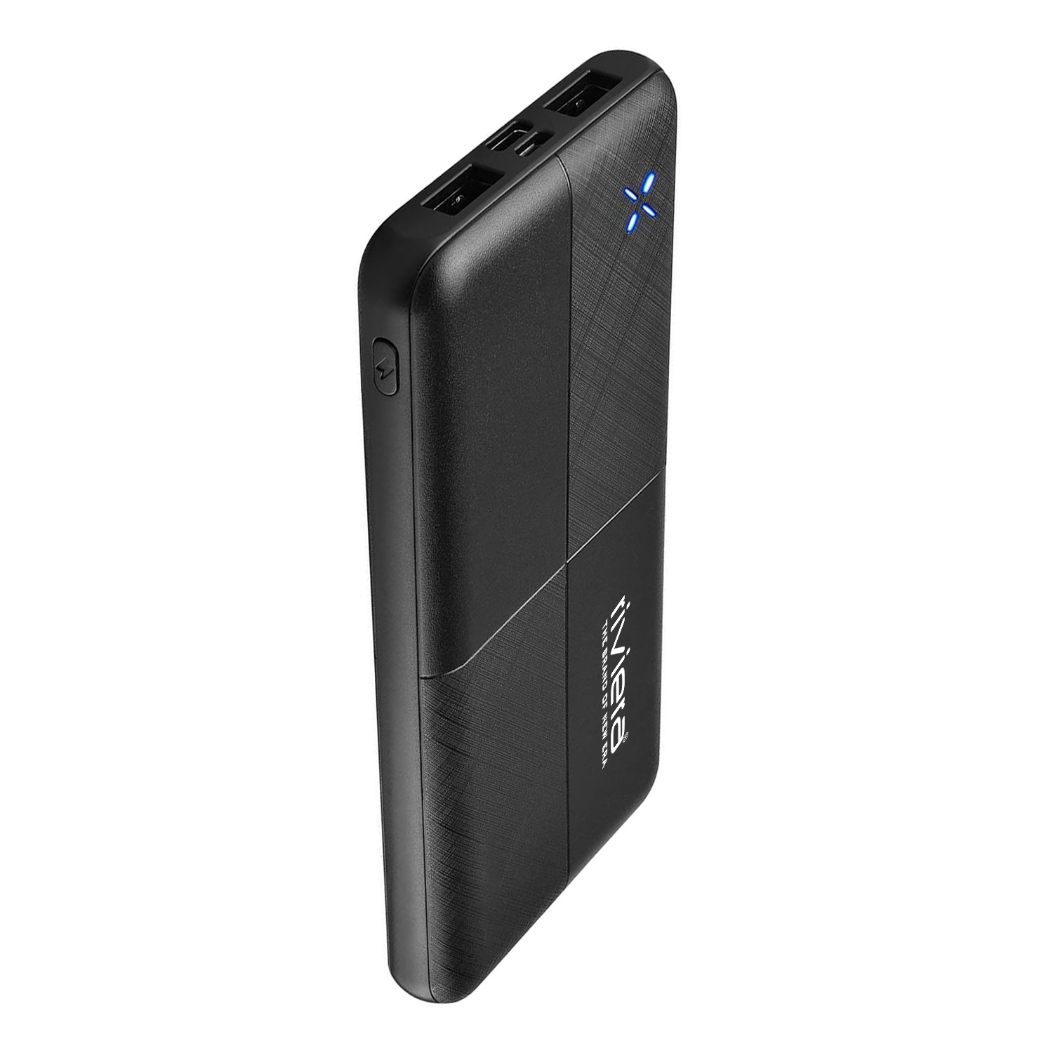Riviera Energy 10000mAh Power Bank | 22.5W PD + Qualcomm Quick Charge 3.0 | Dual USB Output | LED Indicator | Fast Charging Portable Powerbank (Black)