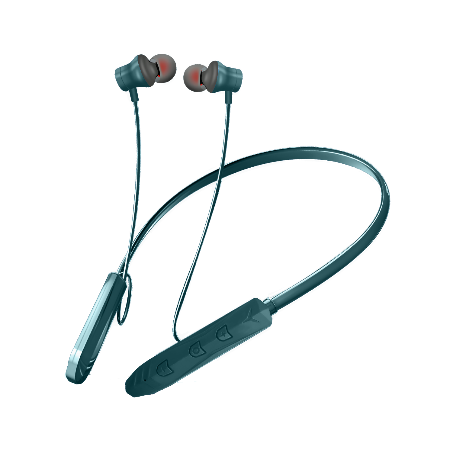 Zuba in Ear Bluetooth Neckband 24Hrs Playtime, Pristine Sound, BT Version 5.2 Wireless Earphones with Mic, Type-C Fast Charging & IPX5 Water Resistant (Green)