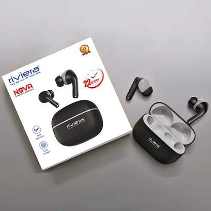 Nova TWS Earphones | Bluetooth 5.3 | 22 Hrs Playtime | Type-C Fast Charging | Black