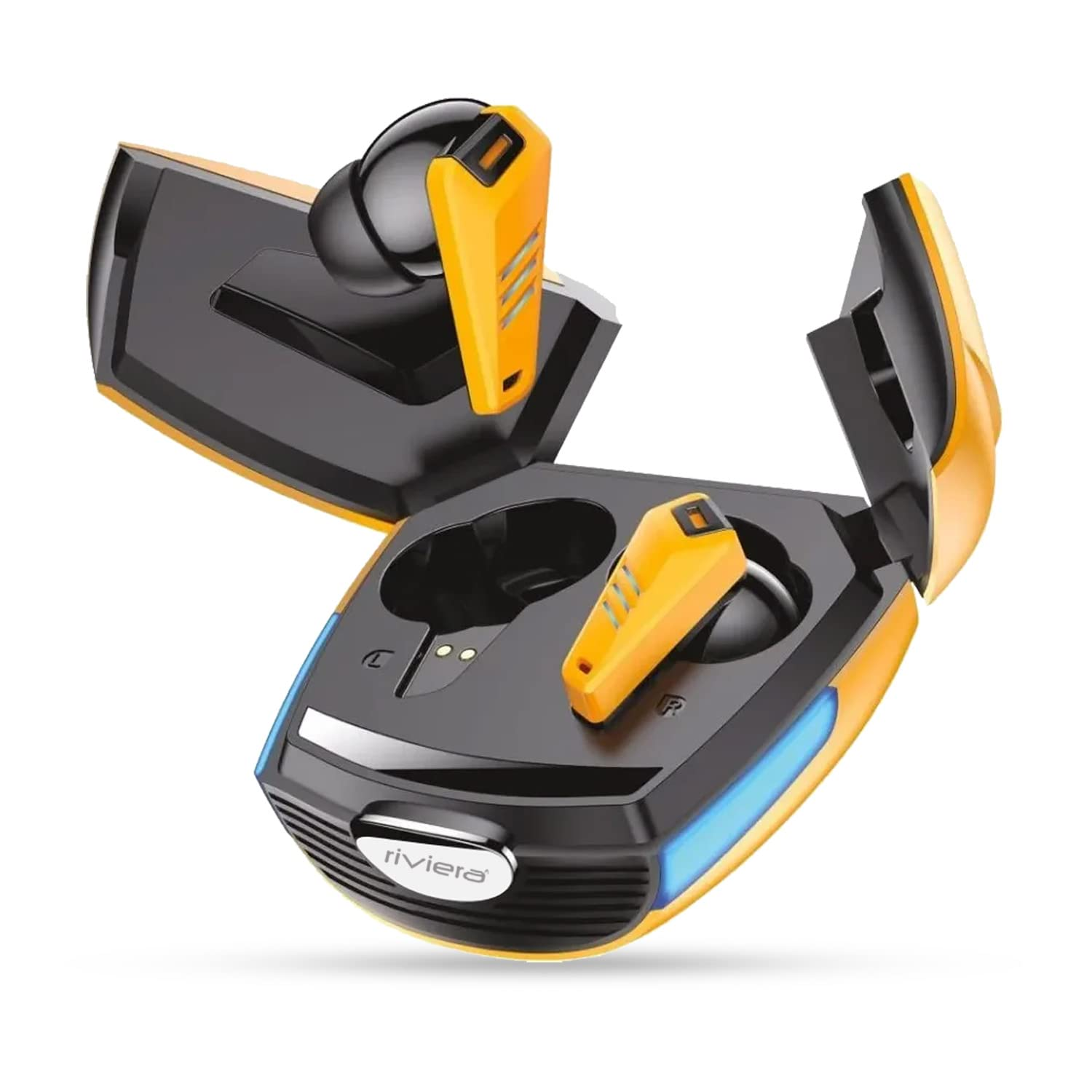 Riviera R005 Airdopes,Up to 40 Hrs Playtime , Best in Segment  for Calling,Free Music  Streaming,10mm Drivers, Bluetooth Earbuds, TWS  Ear Buds Wireless Earphones with mic