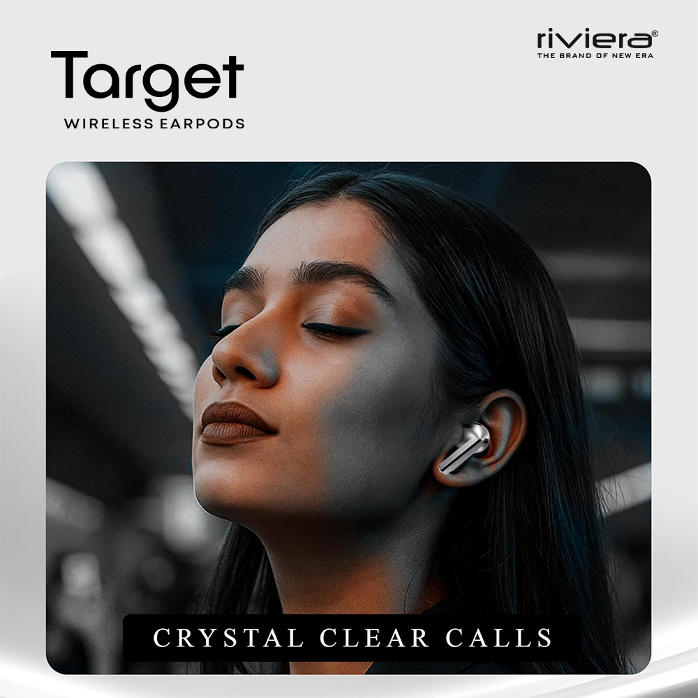 Target Wireless EarPods |  Bluetooth 5.3 | 30H Music Playtime |  Type-C Fast Charging | Pure Bass Sound  Lightweight TWS with Mic | Full Touch Control (Grey)