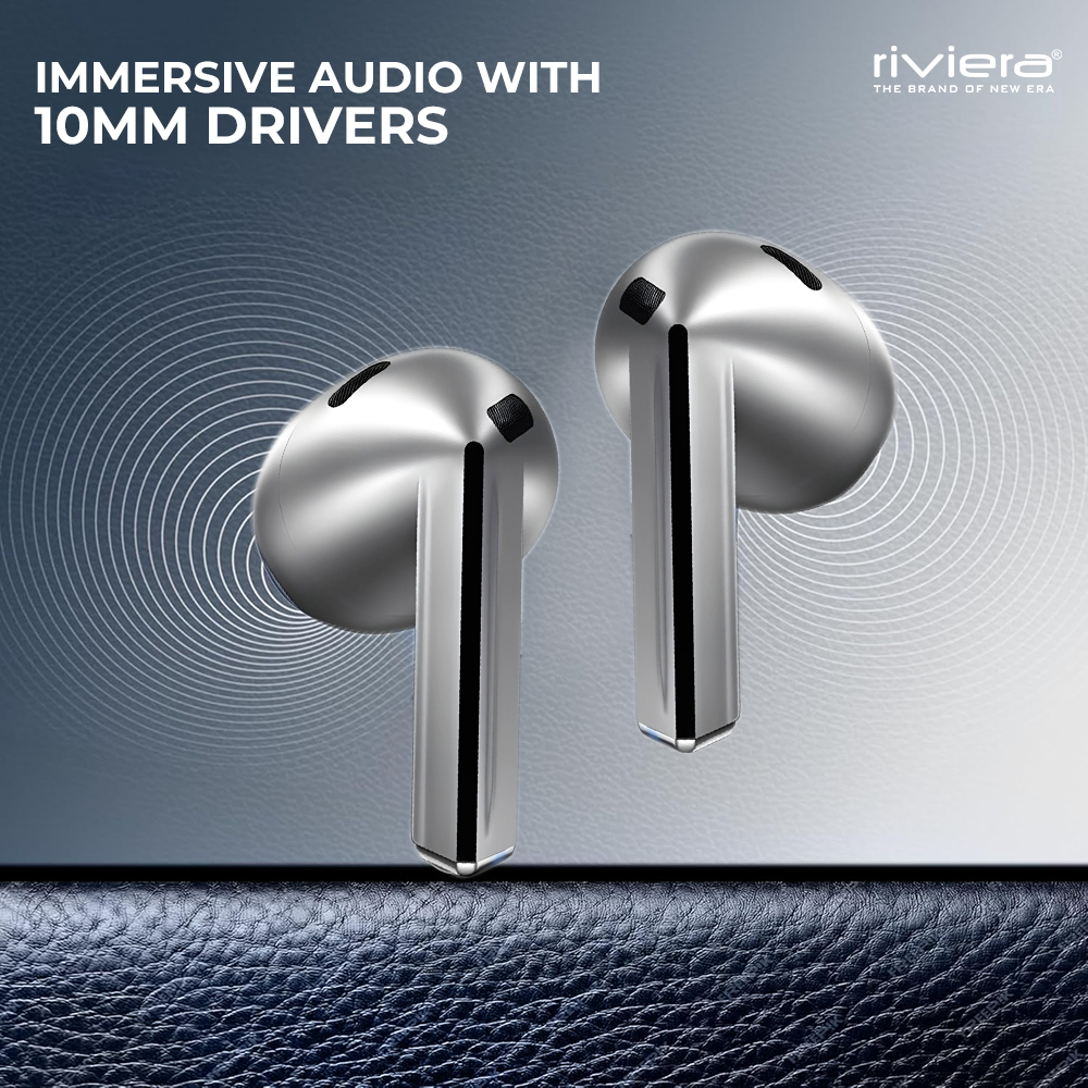 Target Wireless EarPods |  Bluetooth 5.3 | 30H Music Playtime |  Type-C Fast Charging | Pure Bass Sound  Lightweight TWS with Mic | Full Touch Control (Grey)