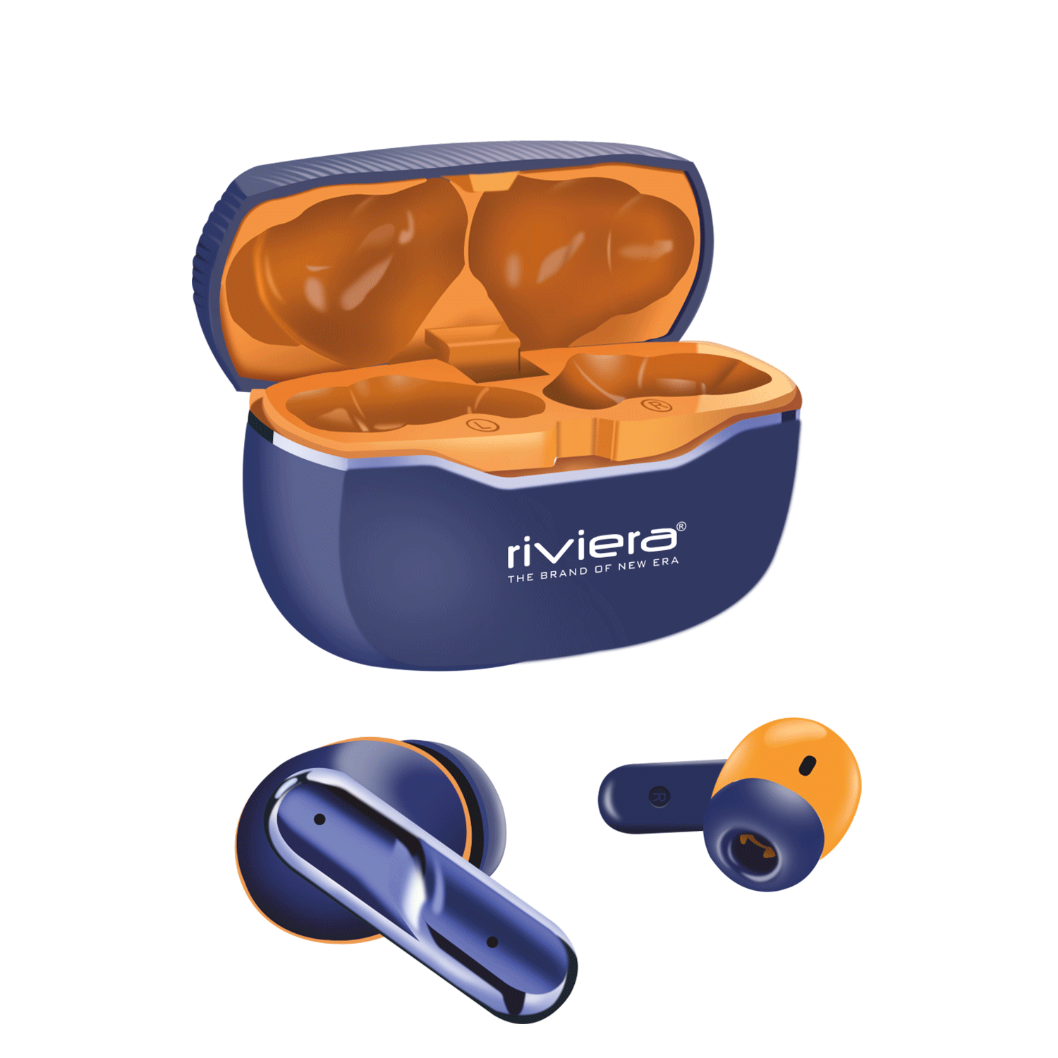 VENUS TWS Wireless Smart Touch Control Earbuds 10mm Drivers with Superior Sound,  Noise Reduction, 90 Hrs Standby Time, Bluetooth V5.3 Ear Buds, Type C Interface | Blue