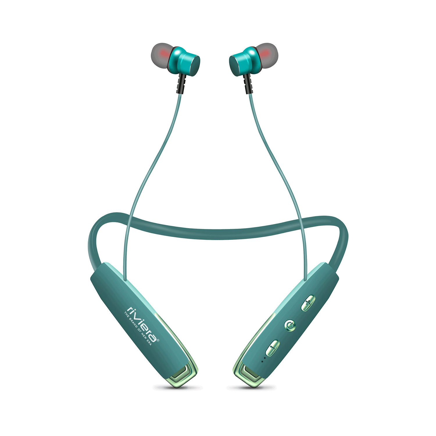 Zadu in Ear Bluetooth Neckband, 55H Music Playtime, Built-in Microphone, Wireless Headset Magnetic Earphones Deep Bass, 500 Hrs standy Time - Green.