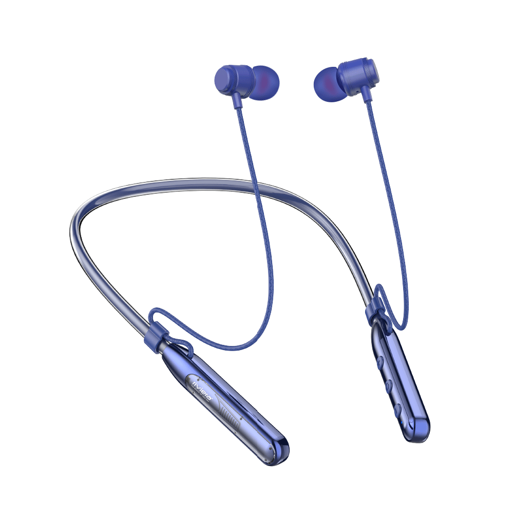 ZELLY Headphones Bluetooth V5.4 with 10mm Drivers Enhanced Bass Magnetic Buds, 500Hrs Stanby time Wireless Type C, Sweat Resistance, Noise Isolation | Blue