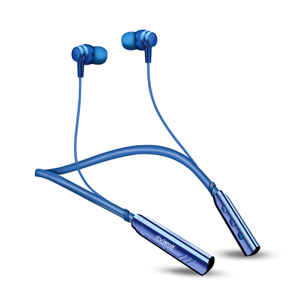 ZHOOMER Assured Series, 50 Hours Music Play Time, HD Mic Pure BassSound Latest Bluetooth V5.4, Type C Fast Charging,Wireless Neckband Earphone | Blue