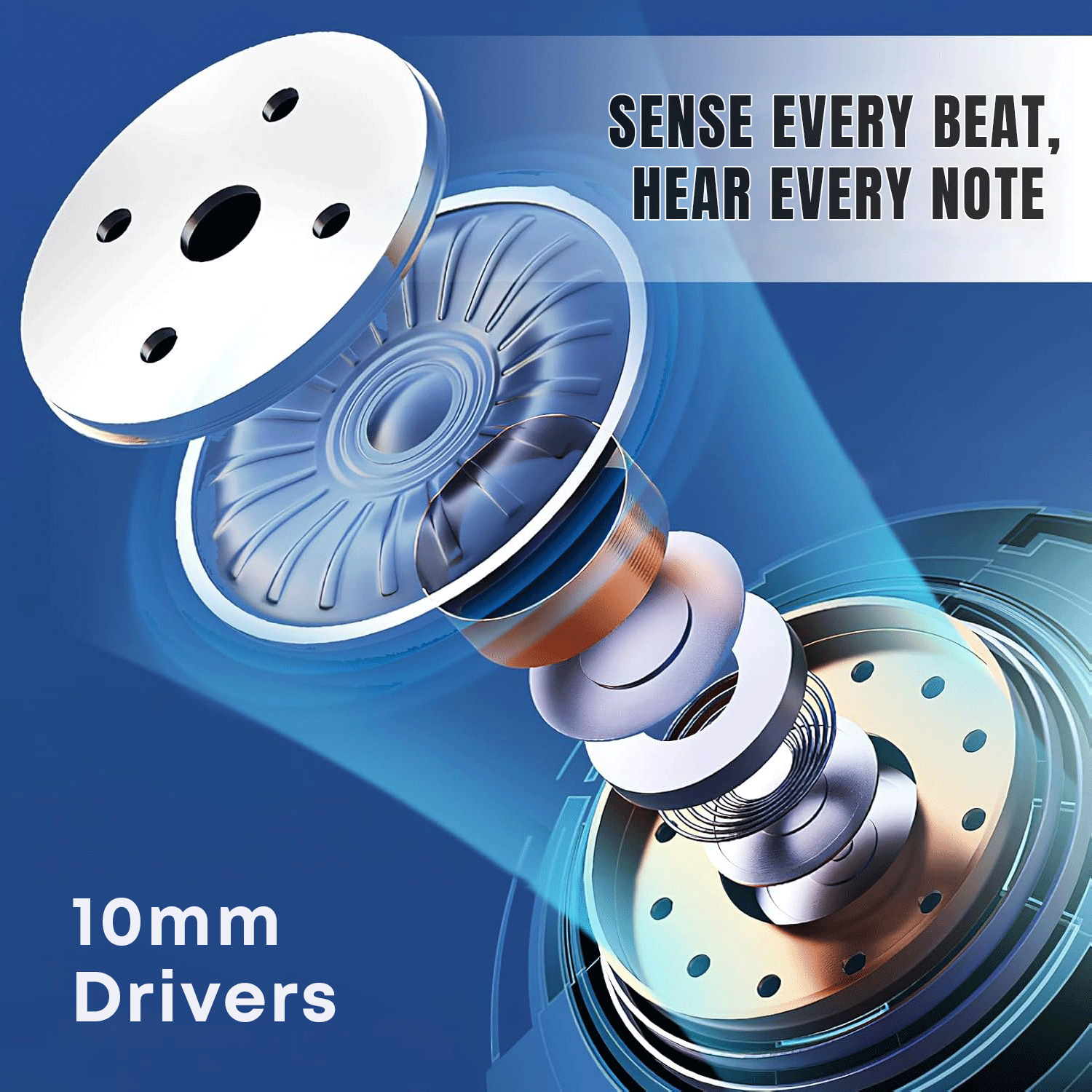Zimmy Bluetooth Neckband | 50 Hrs Playtime | 480 Hrs Standby |  Bluetooth 5.2 | HD Stereo Sound | Lightweight Neckband Earphones with Mic