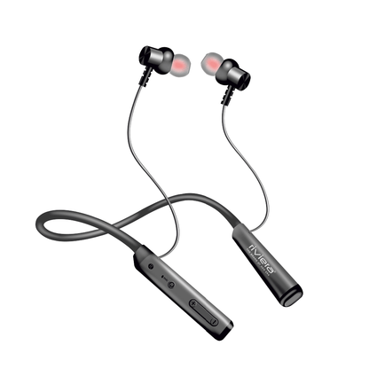 Zuice Wireless Neckband 45 Hrs Playtime, Bluetooth V5.2 Headset Sport Noise Isolation with Mic & Magnetic Design Earbuds Headphones - Black.