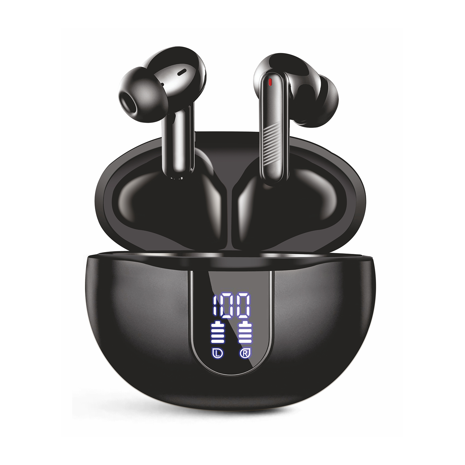 Orbit (ANC + ENC Cancellation) Wireless Earbuds, Digital Power Display & Touch Control, 30 Hrs Long Playtime & 24*7 Standby Time, 1.5 Hr Charging Time, Bluetooth V5.4 with Mic.