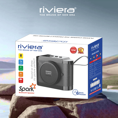 Spark 12W Camera Design Bluetooth Speaker | Portable Wireless Speaker with FM Radio, TF Card & USB Mode | 6 Hours Playtime | Bluetooth V5.0 | Deep Bass & Clear Sound - Red