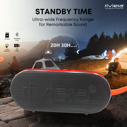 Symphony 25W Bluetooth Speaker | 6 Hrs Playtime | Wireless Portable Speaker with TF Card, USB, AUX & Mobile Stand - Black